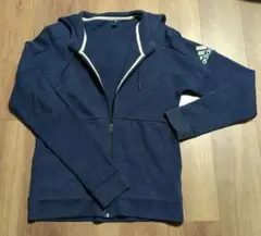 アディダス ジップアップ パーカー Ｍ　ネイビーネイビー