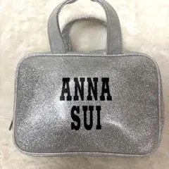 ANNA SUI アナスイ ラメ ミニトートバッグ シルバー（限定品）のサムネイル