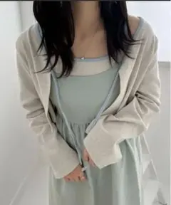 コロレバックリボンチェックキャミワンピース クティール