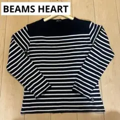 BEAMS HEART ボーダー 長袖 カットソー M