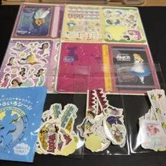 ディズニーシールセット　ジャンボシールダス２枚　フレークシール4種