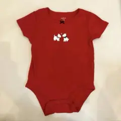 Carter's ロンパース 赤 犬柄 12M