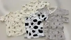 美品✨　ベビー短肌着5枚セット（動物柄）サイズ50-60