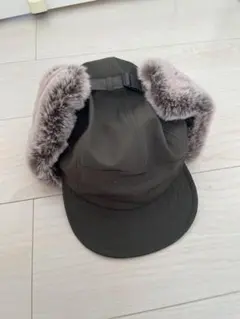 GU ダークグレー フライトキャップ 耳あて付きのサムネイル