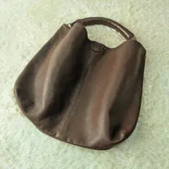 【日本製】 本革 シボ革 トートバッグ 大容量 茶
