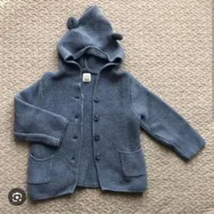 babyGap くま耳ニットカーディガン ブルー 90
