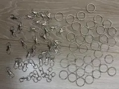ナスカン 丸カン セット キーホルダー金具