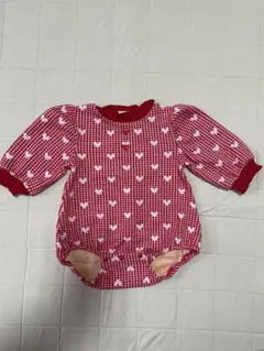 Favon ロンパース 70サイズ 赤いチェック