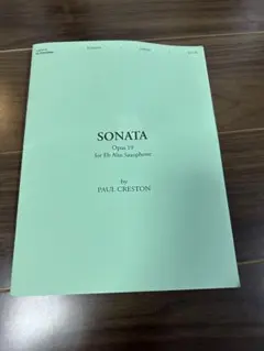 SONATA Opus 19 for Eb Alto Saxophone