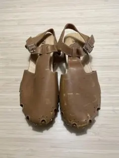 ZARA レディース　靴　サンダル　ベージュ