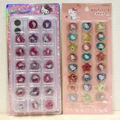 ハローキティ 2点 ★ おはじきふうシール サンリオ おはじきシール キラコロ