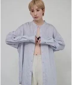人気lit シャツ Stripe Over Shirt サイズフリー　ゆったり