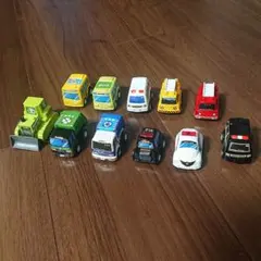 チョロQ(働く車) プルバックカー   11個セット