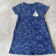 110 graniph すみっコぐらし　ネイビーワンピース 半袖