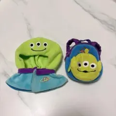 ディズニーストア リトルグリーンメン ぬいぐるみコスチューム リュックセット