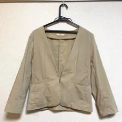 FREDY emue ノーカラージャケット 36　春　オフィスカジュアル