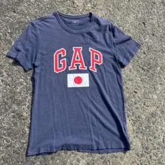 90s シングルステッチGAP ネイビー Tシャツ 日本国旗デザイン