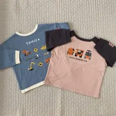 未使用品　トミカ長袖カットソー　2点セット　100