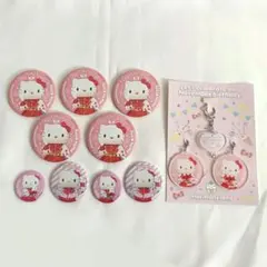 ハーモニーランド ハローキティ 缶バッジ