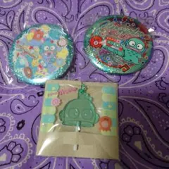 ハンギョドン　缶バッチ2種とチャームセット