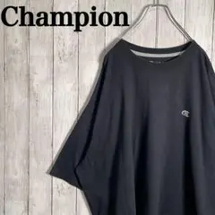 【希少ビックサイズ】チャンピオン　刺繍ワンポイントロゴTシャツ ビックシルエット