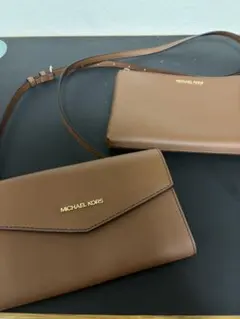 MICHAEL KORS ブラウンショルダーバッグ　3点セット