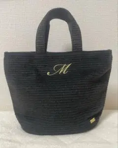DUAL STYLE イニシャル 【M】トートバッグ ダークグレーのサムネイル