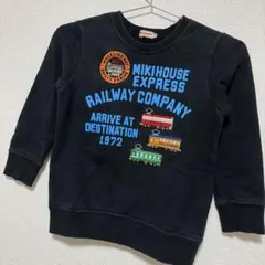 GWセール♡ ミキハウス 電車ワッペン トレーナー