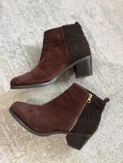 オリエンタルトラフィック ショートブーツ ブラウン ボア LL