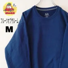 USA古着 FRUITOFTHELOOM スウェット　無地　M ネイビー