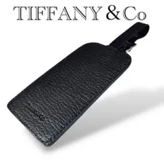 Tiffany & Co. ブラックレザー　ネームタグ Tiffany & Co. ブラックレザー ネームタグ ティファニー - メルカリ