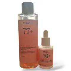 Anua桃77+　化粧水　美容液　ピンク