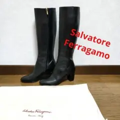 未使用に近い❢サルヴァトーレフェラガモ　ロングブーツ　レザー　革　6
