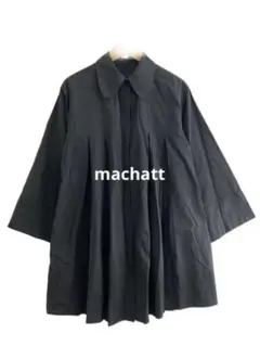 machatt ストライプドビーシャツ　ブラック　コットン　ブラウス　ワンピのサムネイル