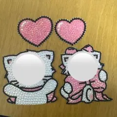 うちわデコ デコうちわ デコパーツ ピンク 赤