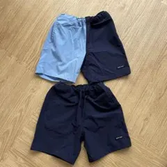 プティマイン　バイカラー&ネイビー水陸両用ハーフパンツ　100cm 2枚セット