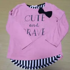 キッズ　女の子、トップス、ロングTシャツ、120cm