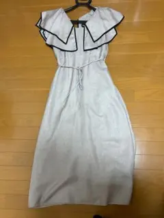 snidel スナイデル フリルカラーノースリーブワンピース　サイズ0