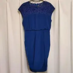 【値下げ10/20まで】FLICKA ブルー レースワンピース