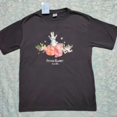 専用 新品 超大きめLL ピーターラビット万歳♪トマト&苺柄 Tシャツ うす黒のサムネイル