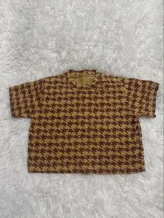 semon 千鳥格子柄 Tシャツ