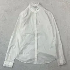 ユニクロ　コットンフリルシャツ イネス　コラボ