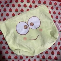 サンリオふわふわFACE台形ポーチ けろけろけろっぴ