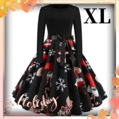 イベントに便利な可愛いワンピ❤クリスマスワンピース　XL