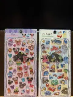【国内正規品】プチドロップステッカー　カップケーキ＆ピクサー　2枚セット