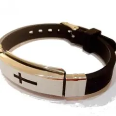 新品 時計型 メンズブレスレット クロス（十字架）