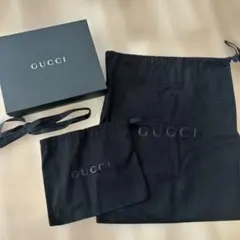 GUCCI ギフトボックス　布袋二枚　リボン一本