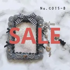 (C015-B) B8 チャーム付き ホイップデコ カードケース トレカケース