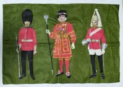 イギリス兵隊柄布　壁掛け　マルチクロス