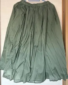 UNIQLO フレアスカート カーキ L
